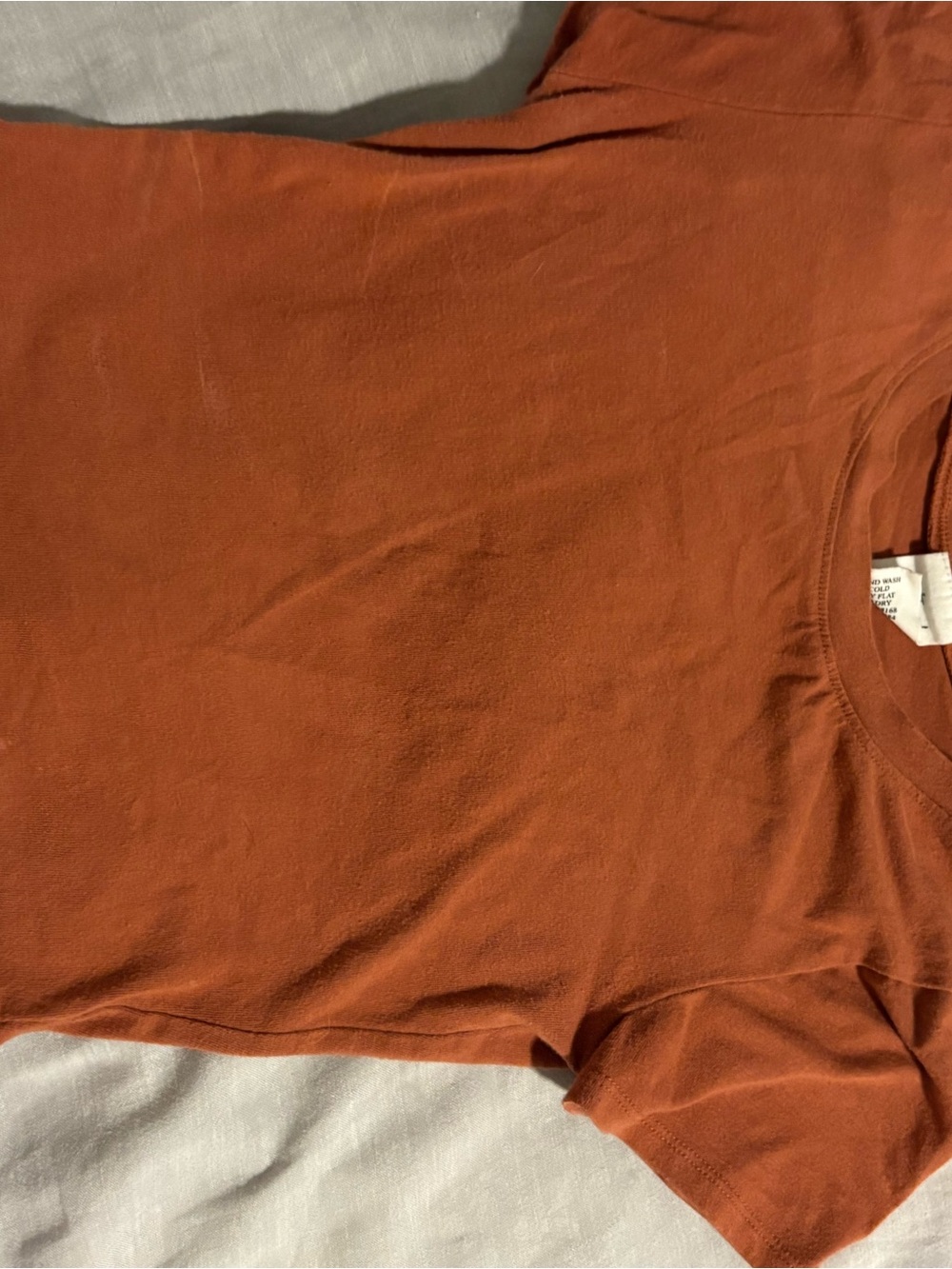 Women's Short Sleeve Tee in Rust Orange